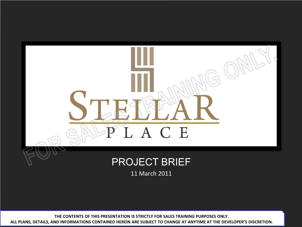 Stellar Place Project Type Mixed Development Location Visayas Avenue, Quezon City Land Area 8,608 Sq.M