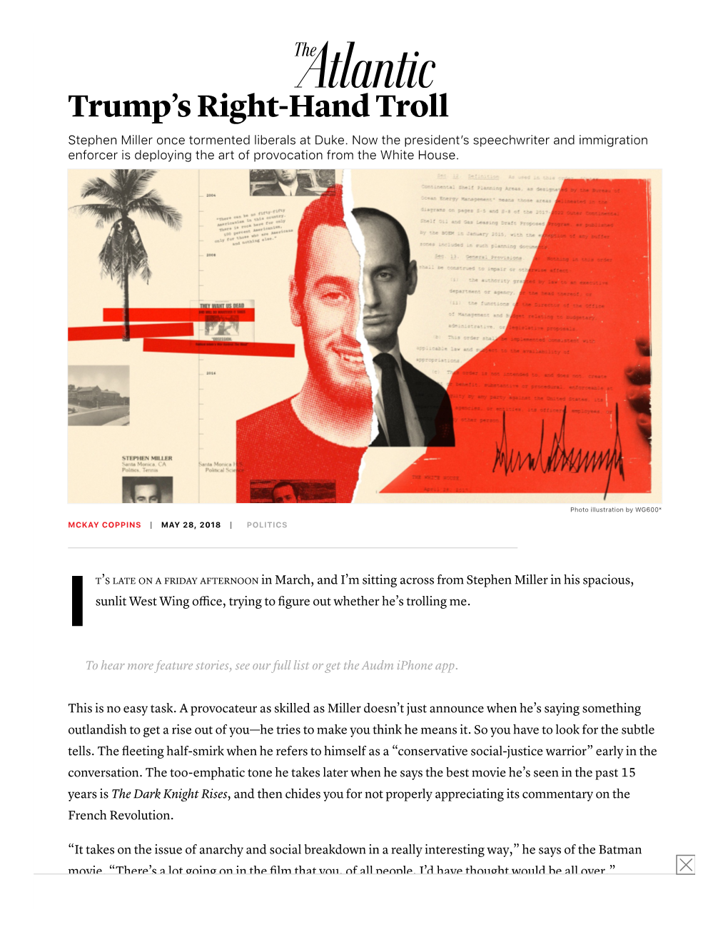 Stephen Miller Trump's Right-Hand Troll