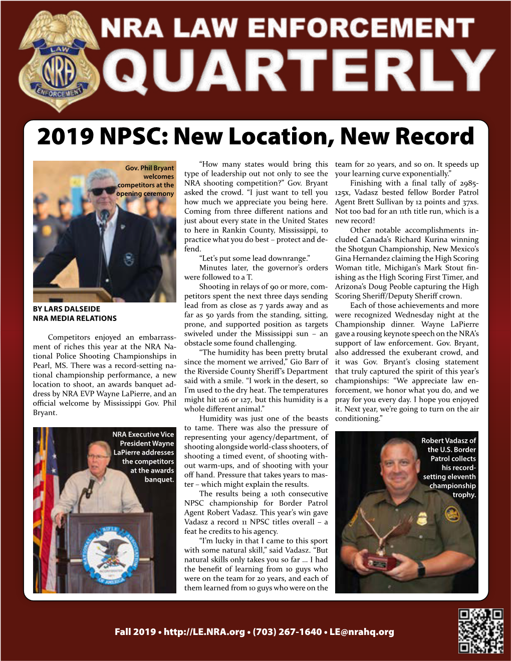 2019 NPSC: New Location, New Record