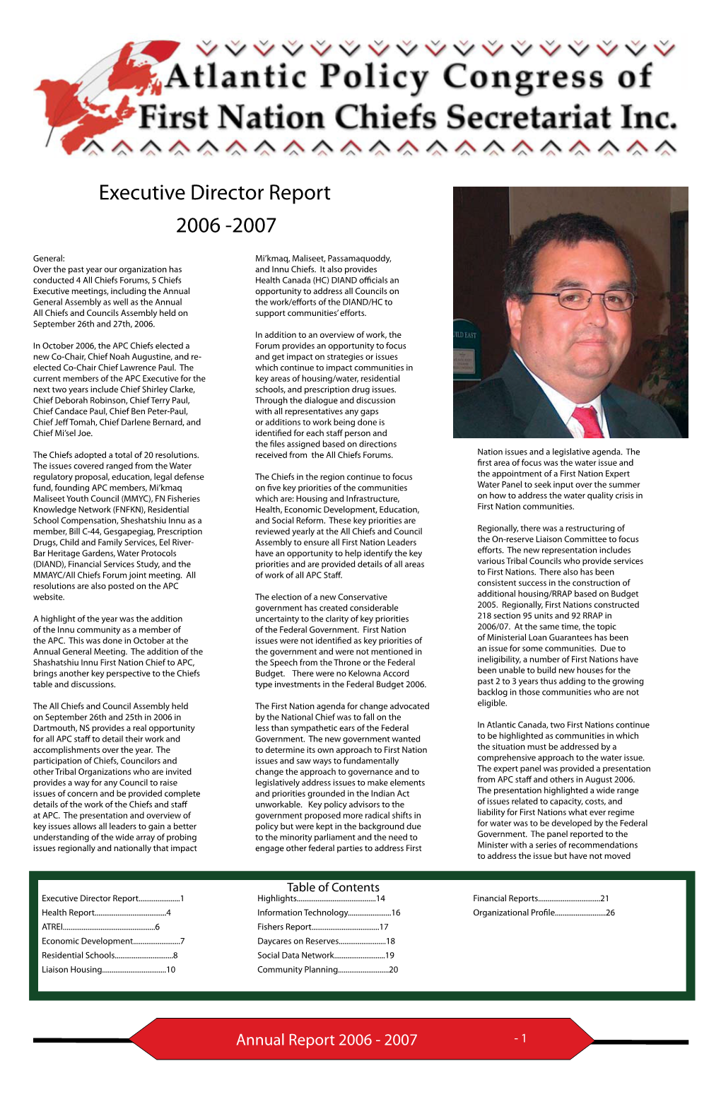 Executive Director Report 2006 -2007