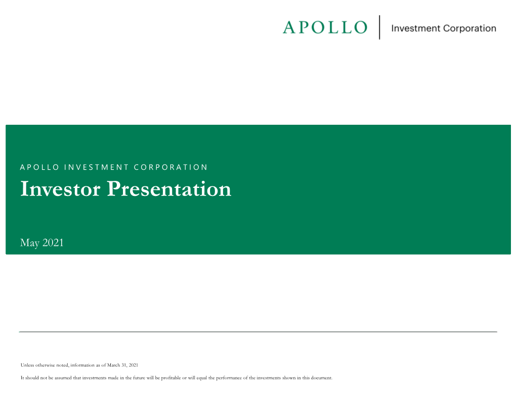 Investor Presentation