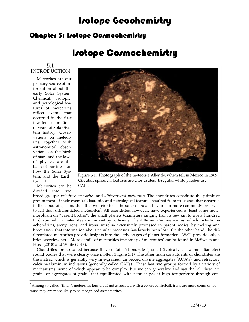 Isotope Geochemistry