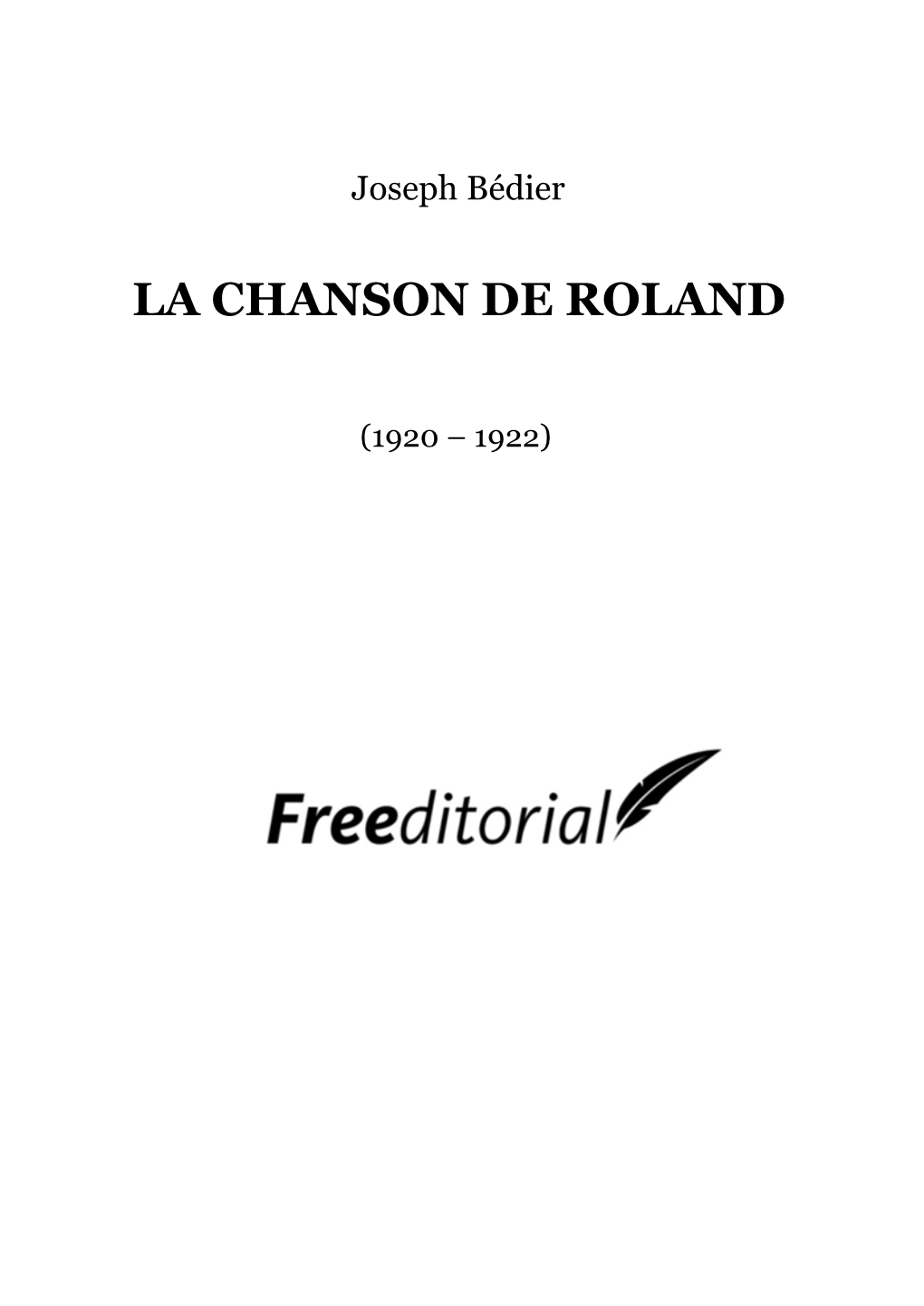 La Chanson De Roland