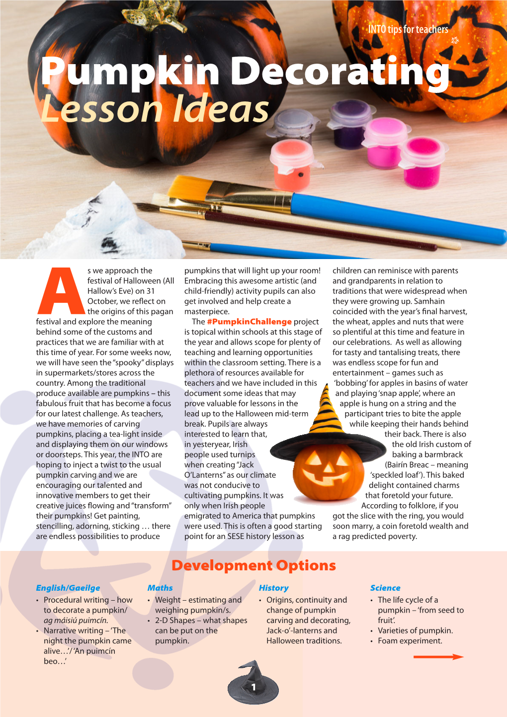 Halloween Lesson Plan