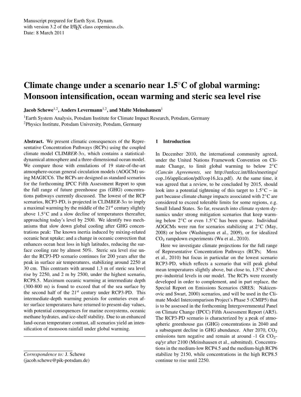 Monsoon Intensification, Ocean Warming and Steric Sea Level Rise