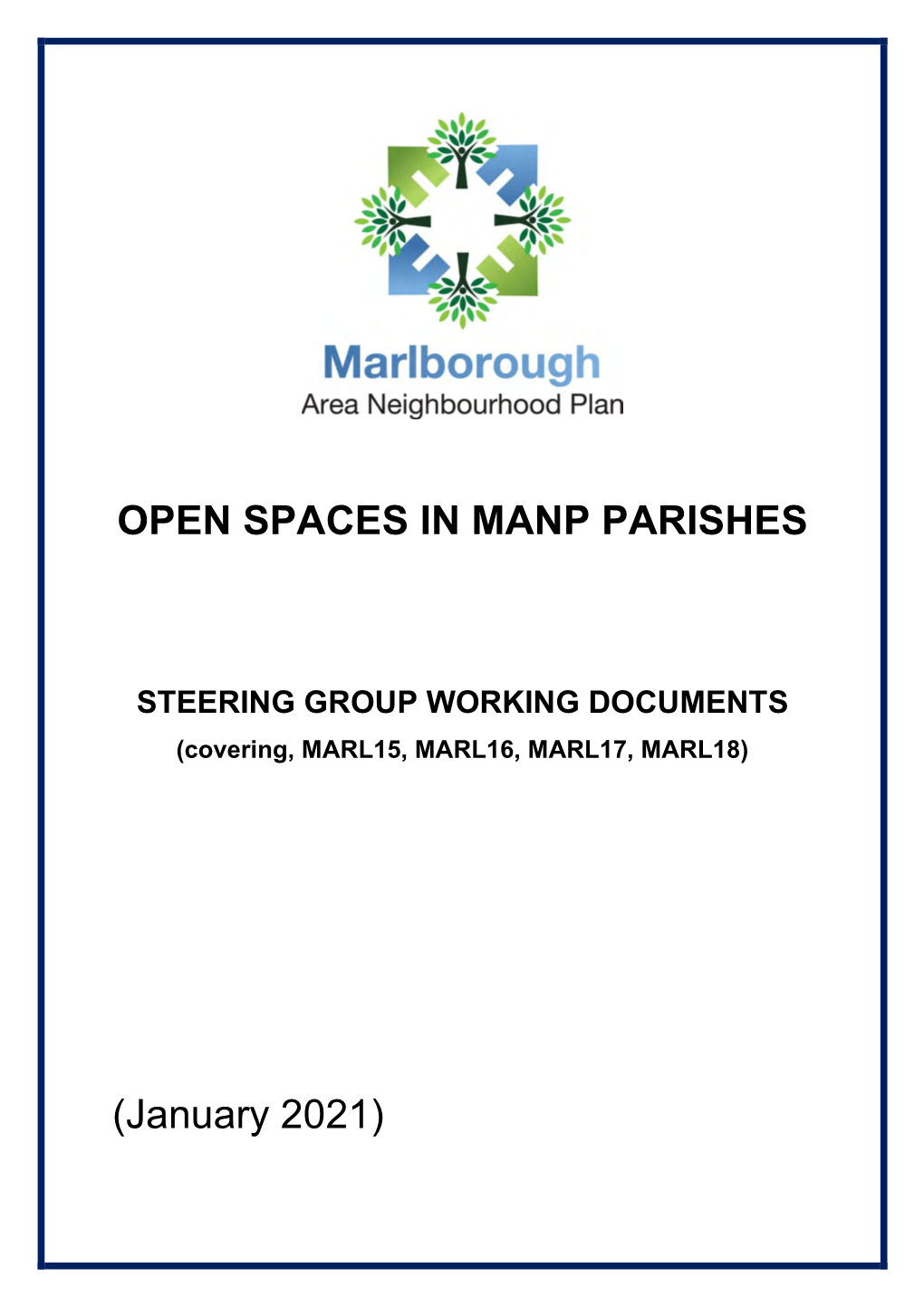 OPEN SPACES in MANP PARISHES (January 2021)