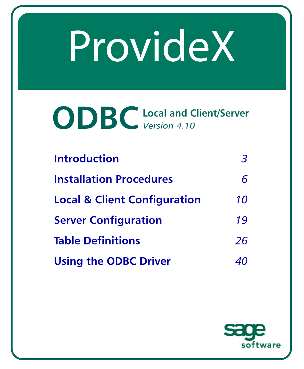 Odbclocal and Client/Server