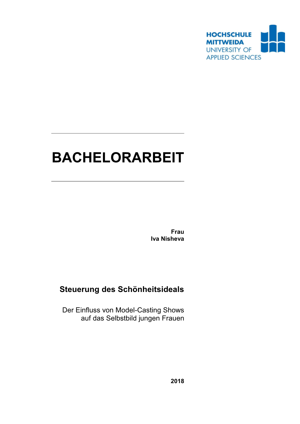 Bachelorarbeit