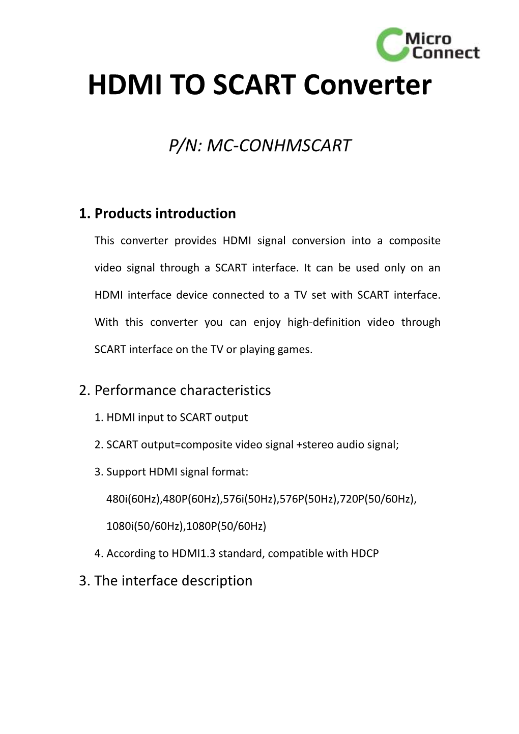 HDMI to SCART Converter