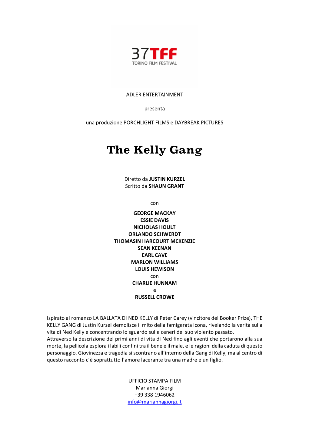 The Kelly Gang