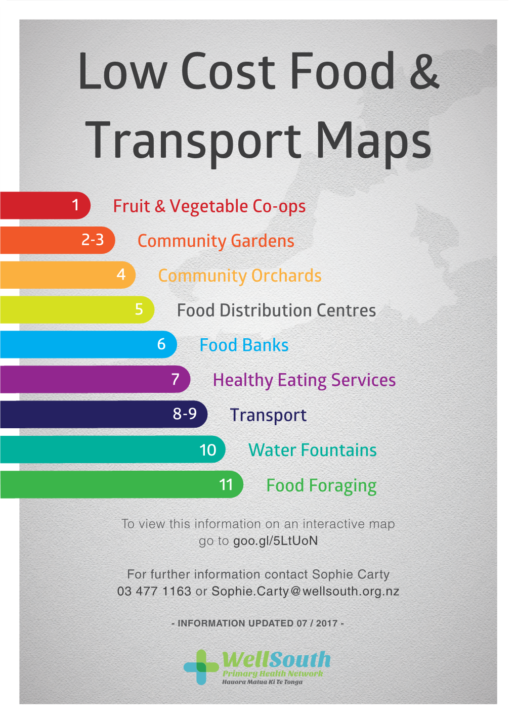 Low Cost Food & Transport Maps