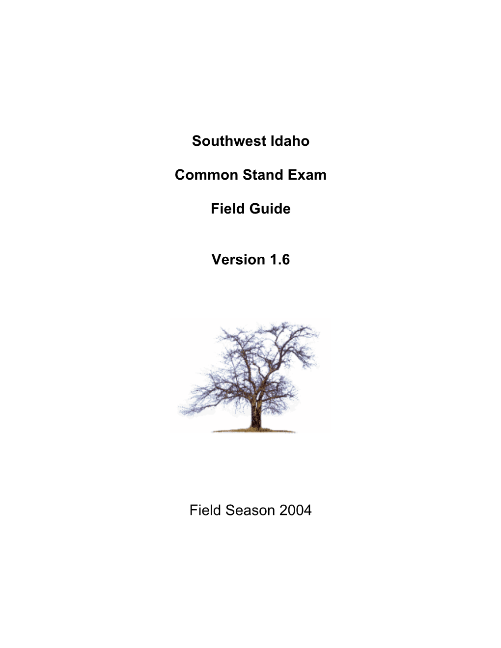 Common Stand Exam Field Guide V