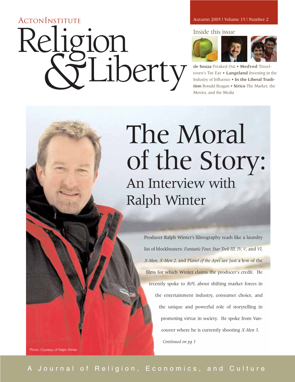 The Moral of the Story: an Interview with Ralph Winter
