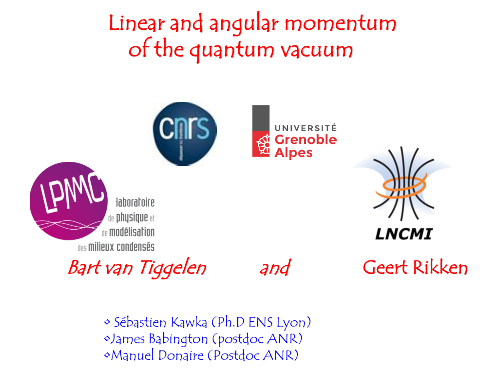 Momentum of the Electromagnetic Quantum Vacuum in Magneto-Chiral