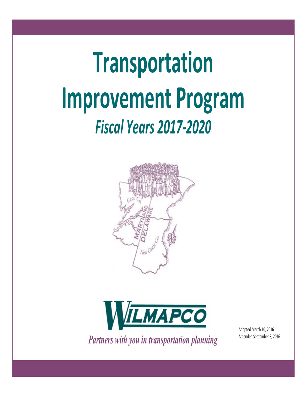 Transportation Improvement Program Fiscal Years 2017‐2020