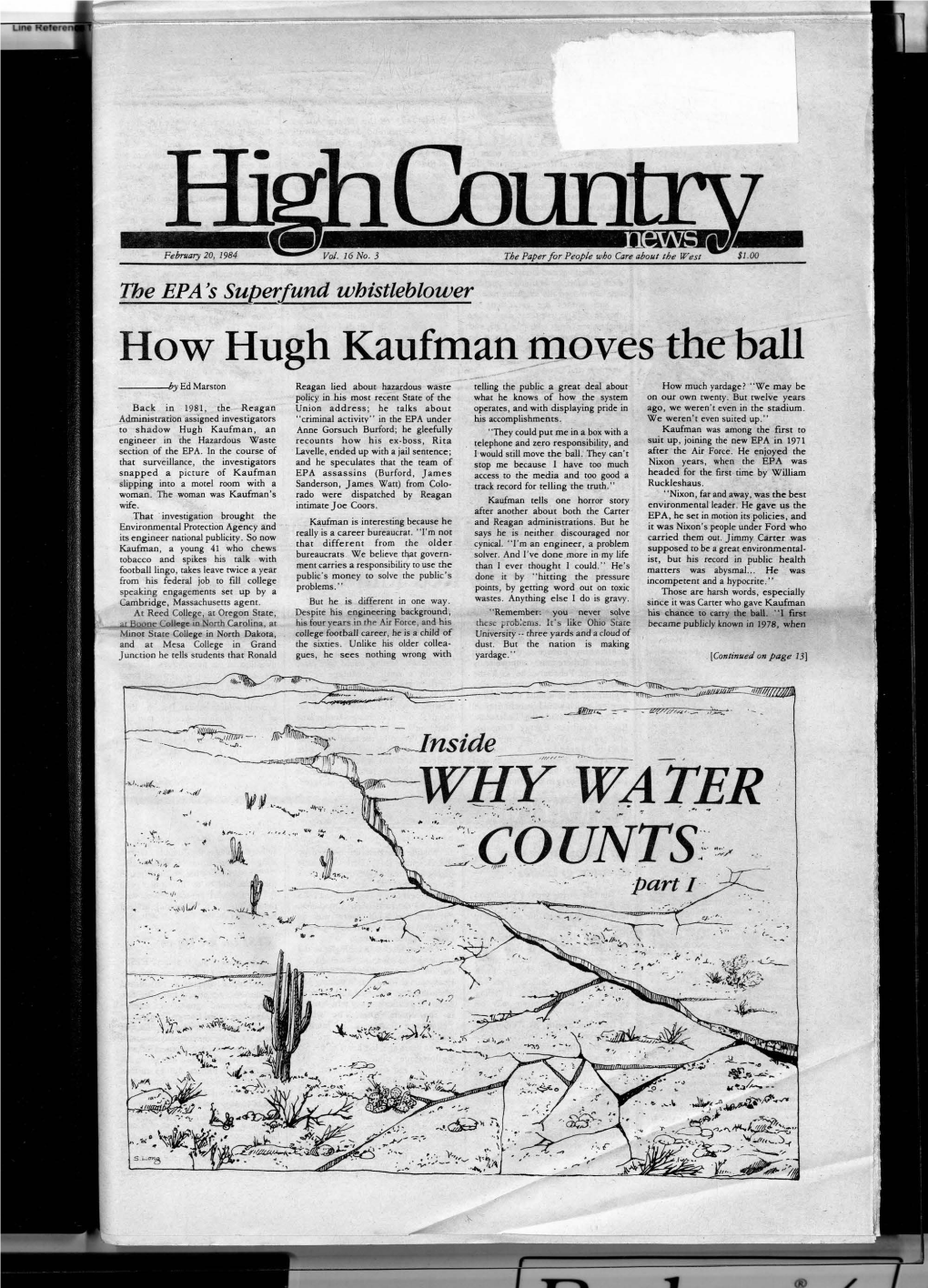 High Country News Vol. 16.3, Feb. 20, 1984