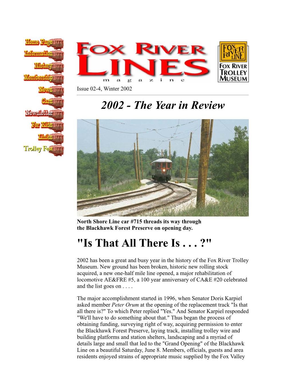 2002 2002 - the Year in Review