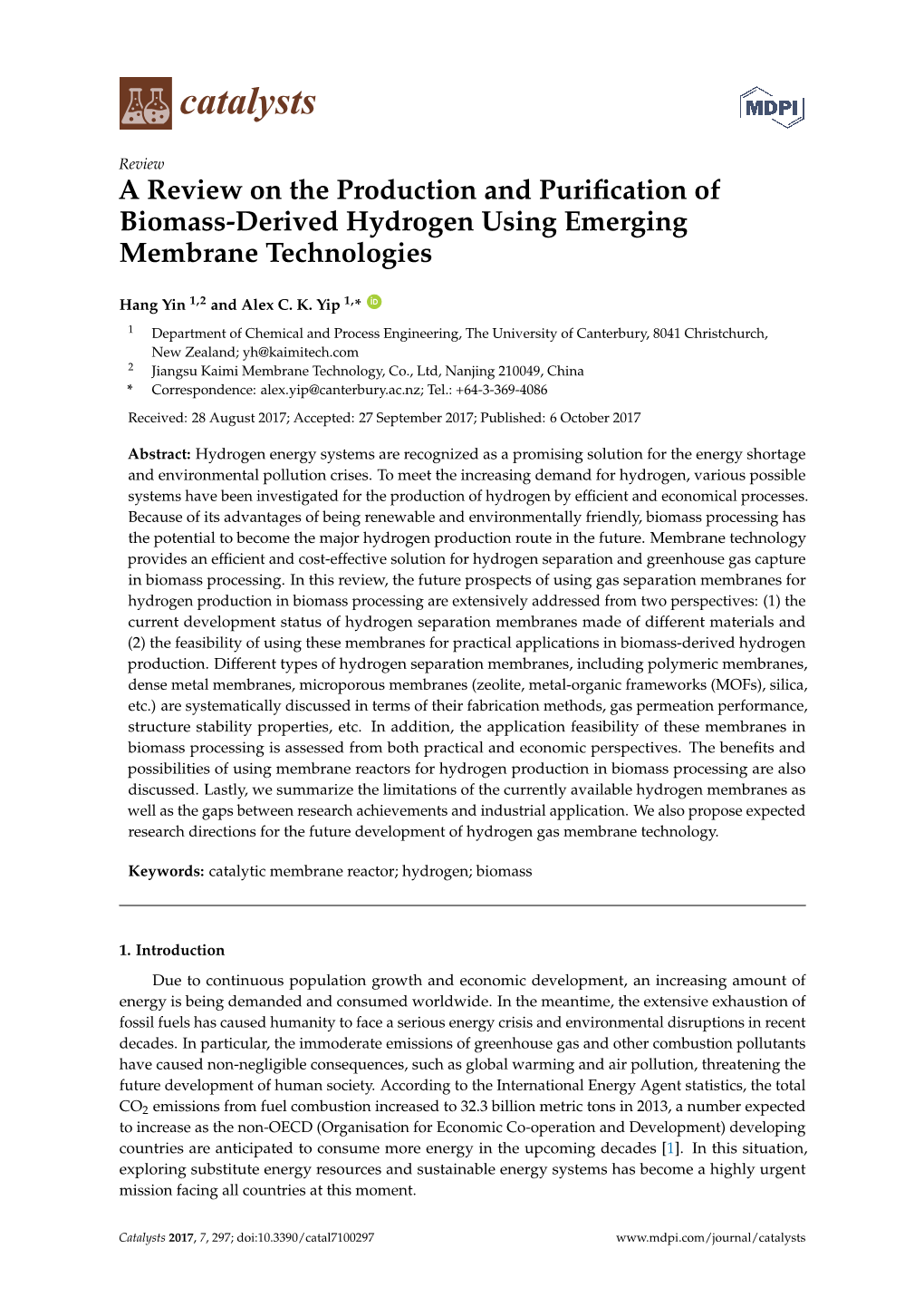 A Review on the Production and Purification of Biomass-Derived