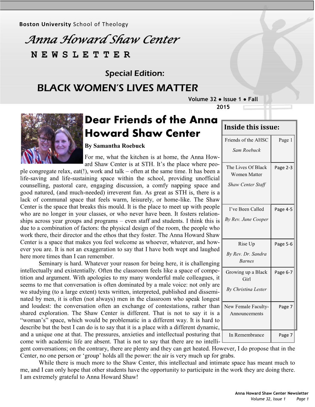 Fall Newsletter