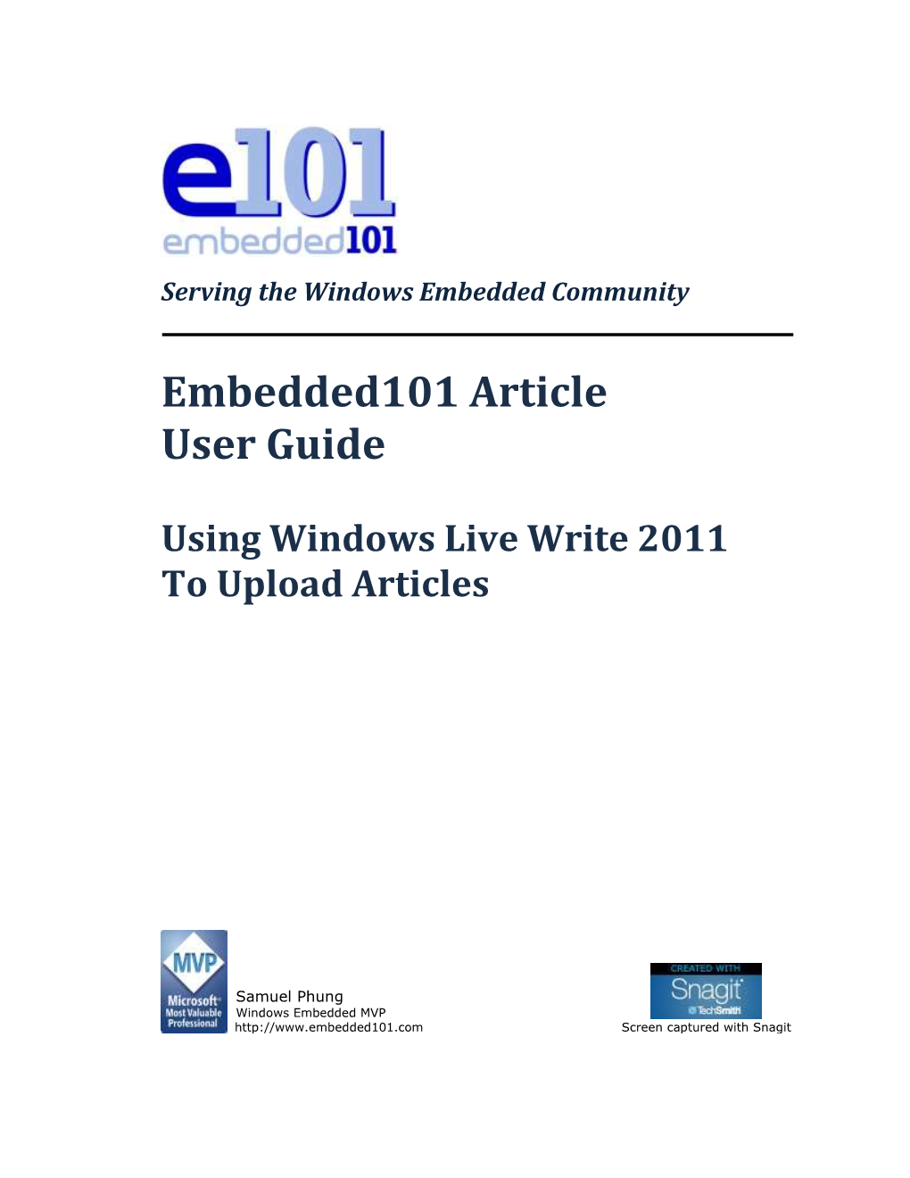 Create & Upload Article Using