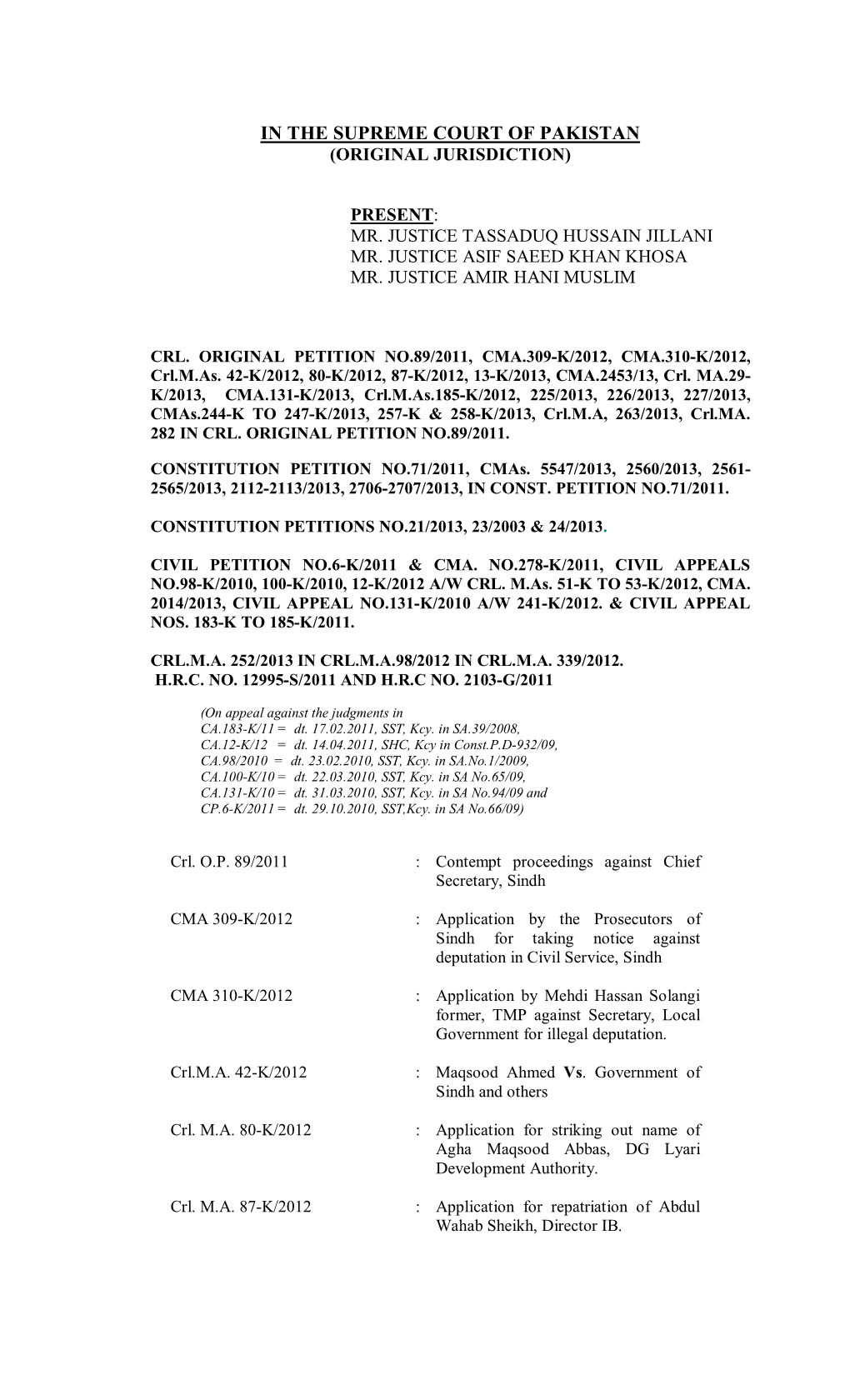 Judgments in CA.183-K/11 = Dt