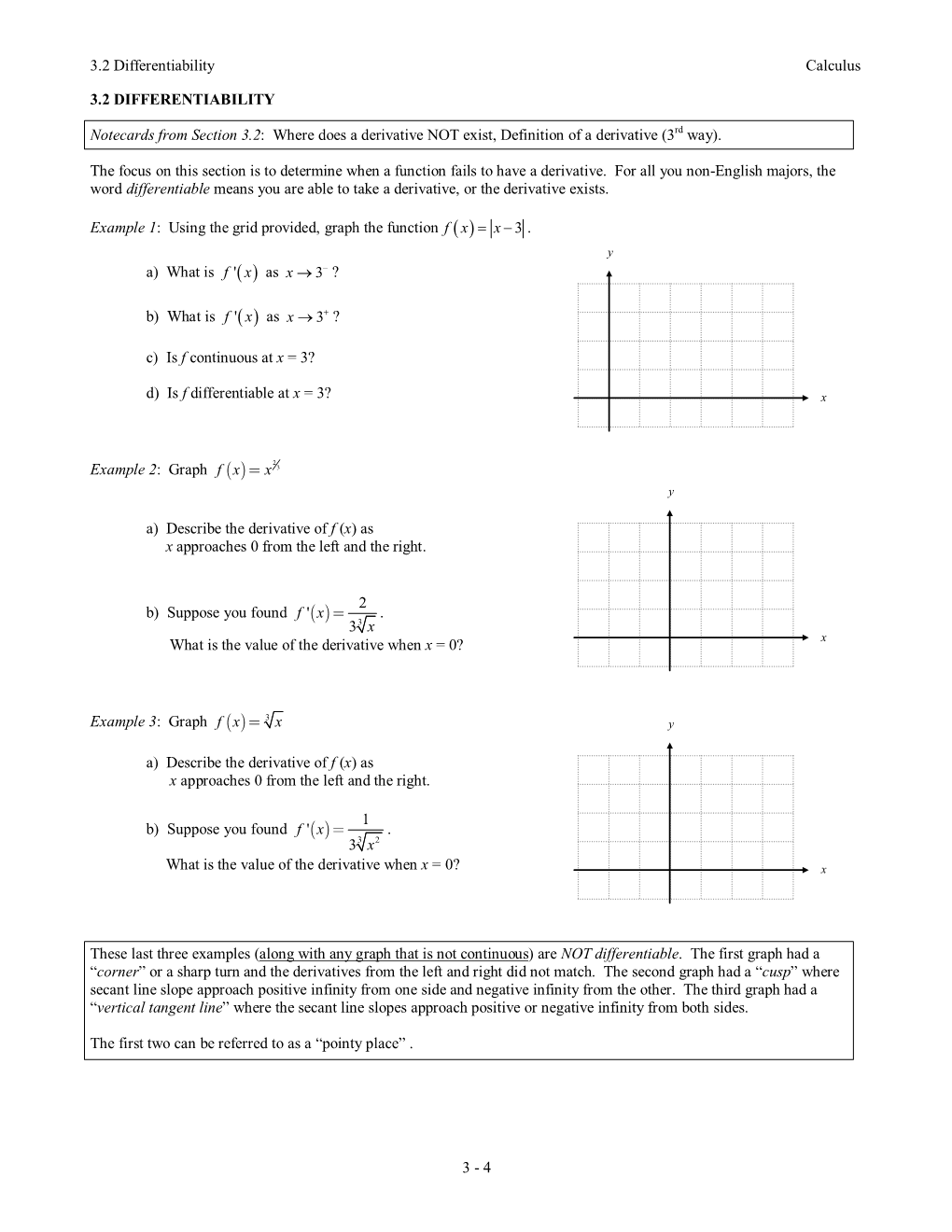 Example: Using the Grid Provided, Graph the Function