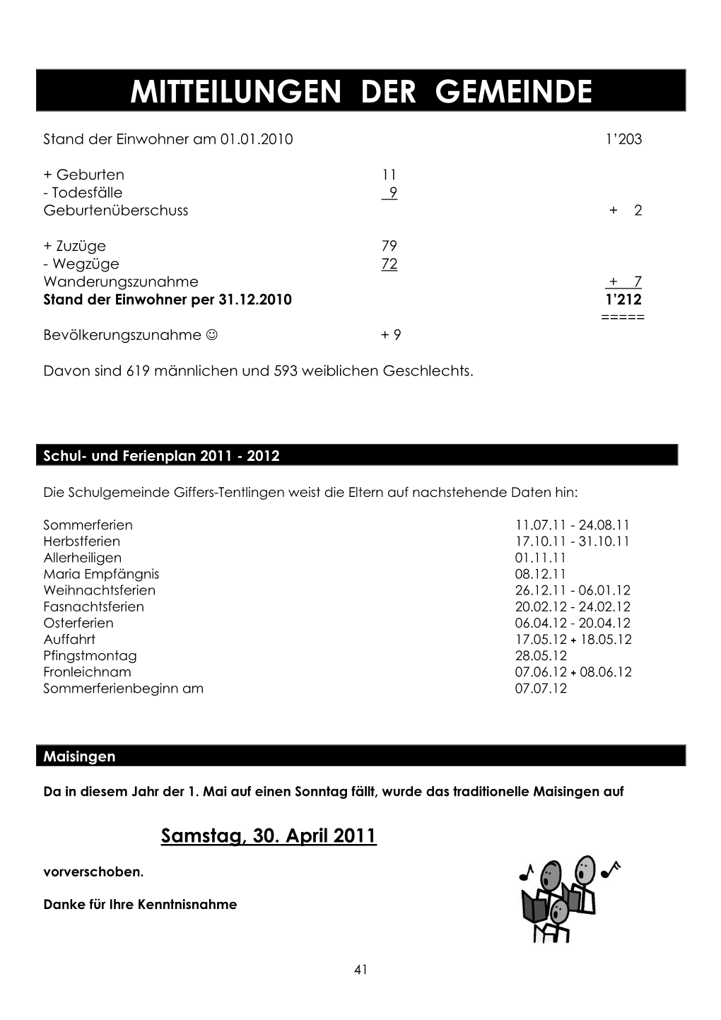 Mitteilungsblatt März 2011