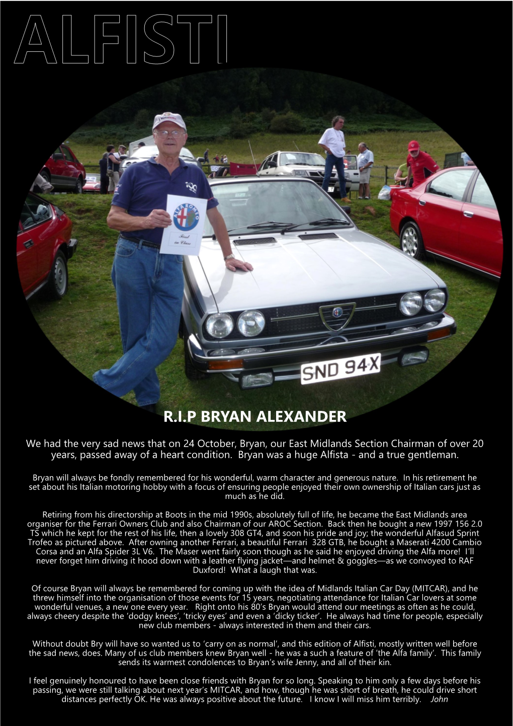 R.I.P Bryan Alexander