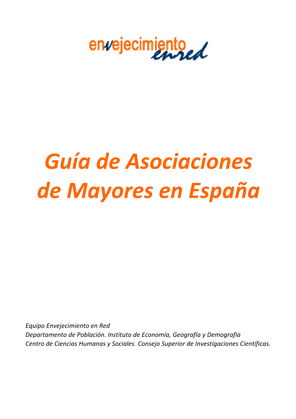 Guía De Asociaciones De Mayores En España