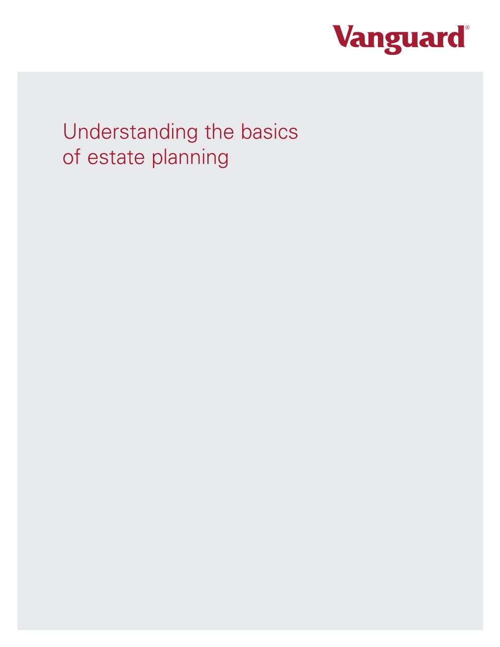 Understanding the Basics of Estate Planning