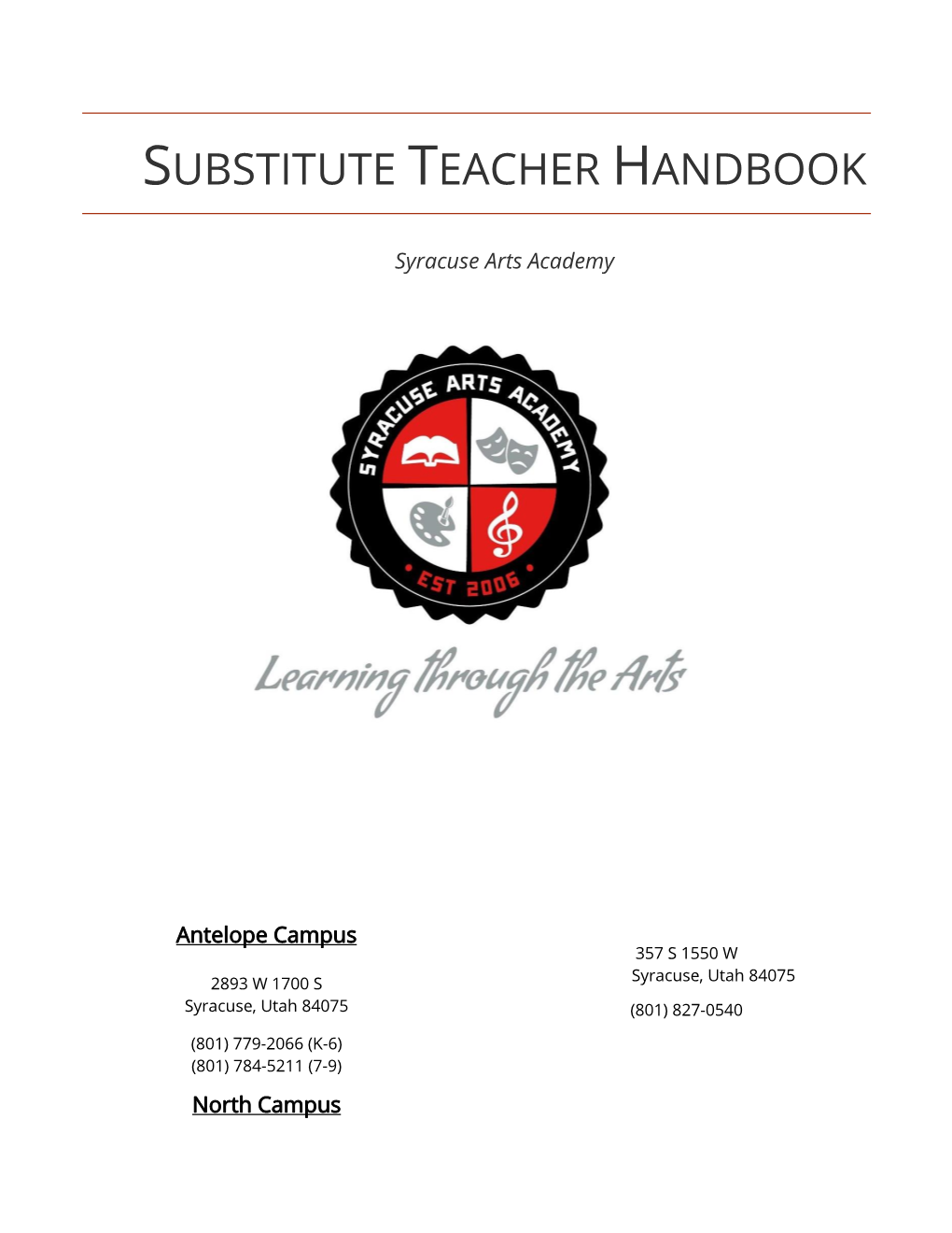 Substitute Teacher Handbook