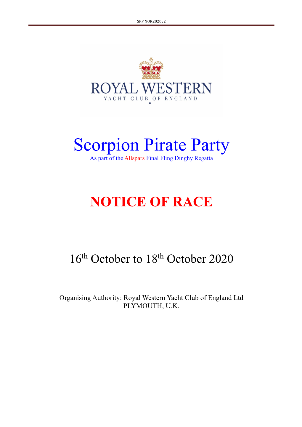 Scorpion Pirate Party As Part of the Allspars Final Fling Dinghy Regatta