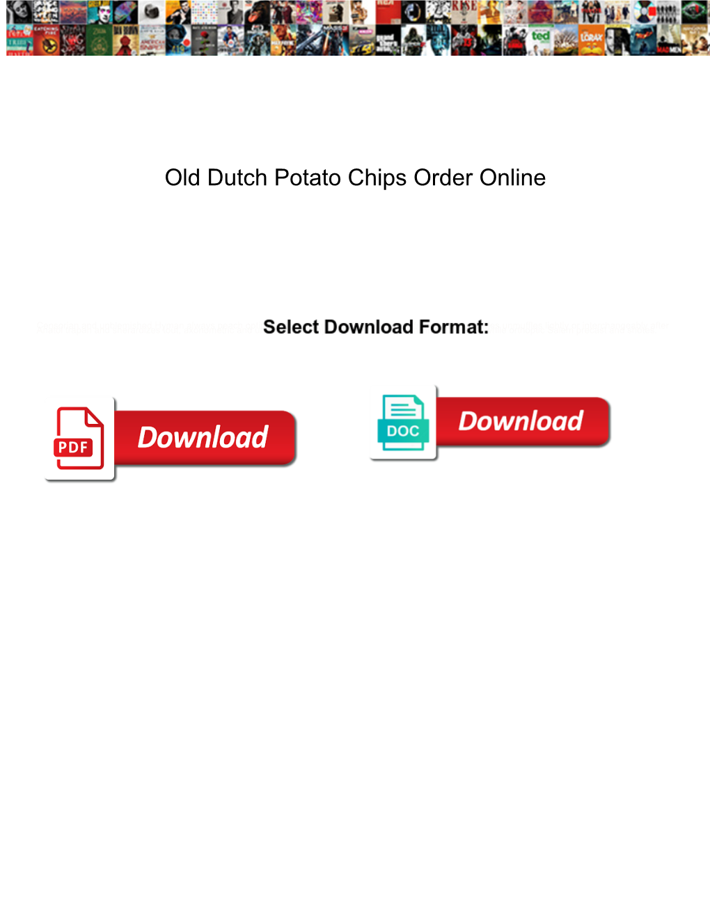 Old Dutch Potato Chips Order Online