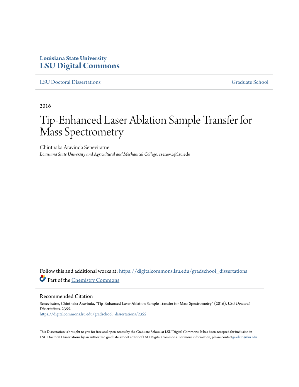 Tip-Enhanced Laser Ablation Sample Transfer for Mass Spectrometry