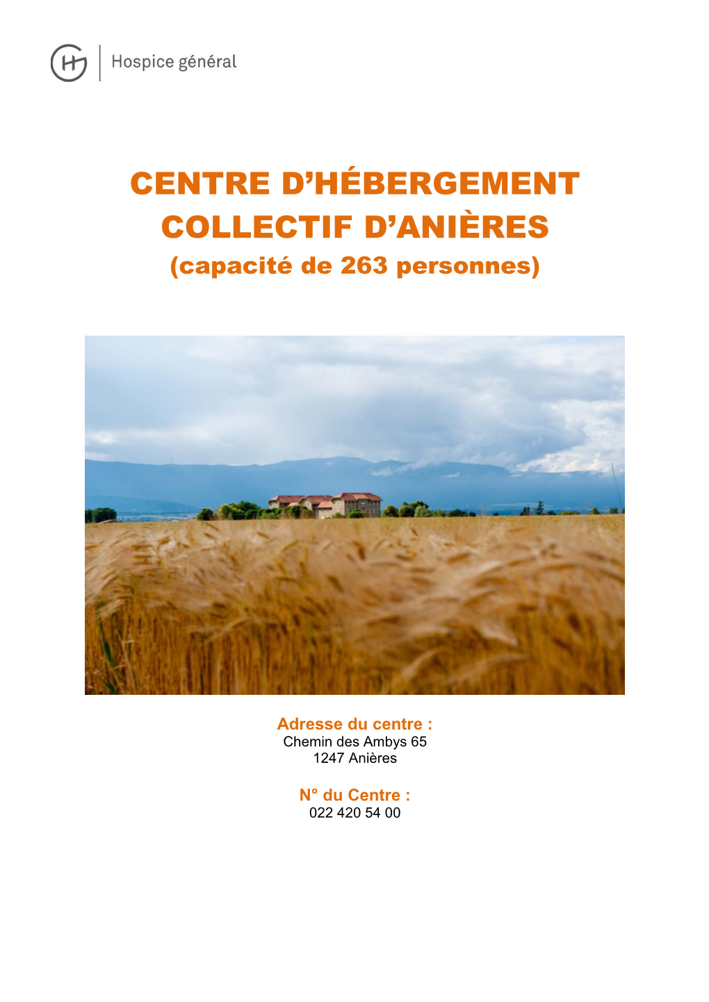 Centre D'hébergement Collectif D'anières