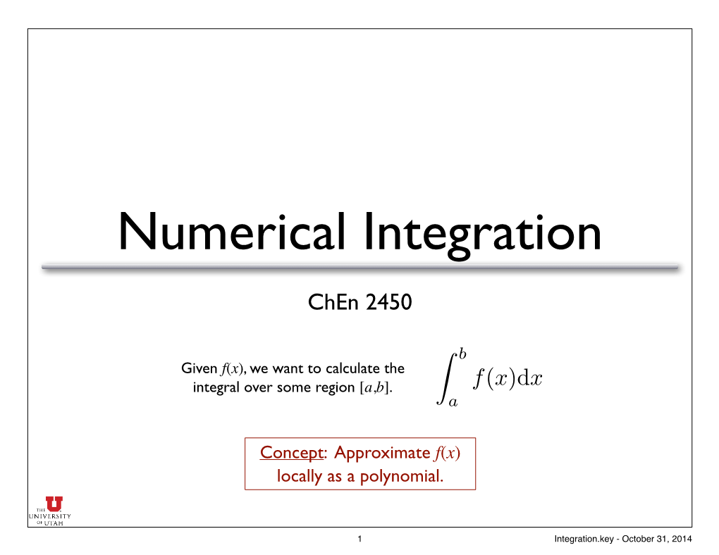 Numerical Integration