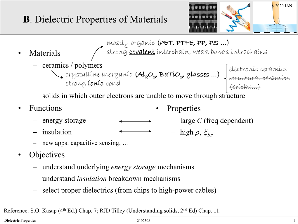 Dielectric Properties of Materials