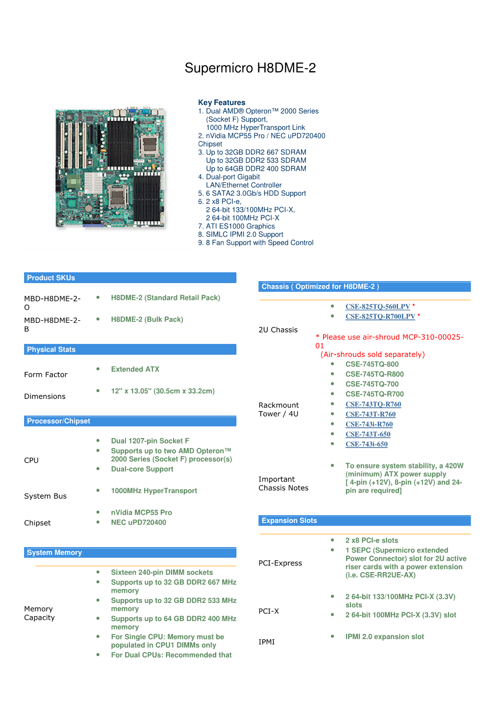 Supermicro H8DME-2