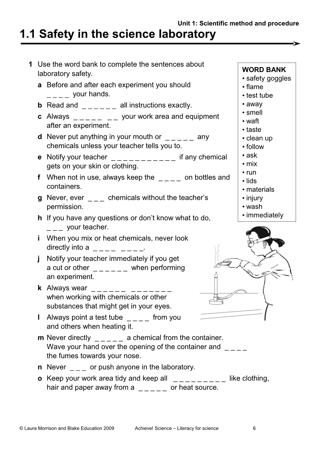 Unit 1: Scientific Method and Procedure