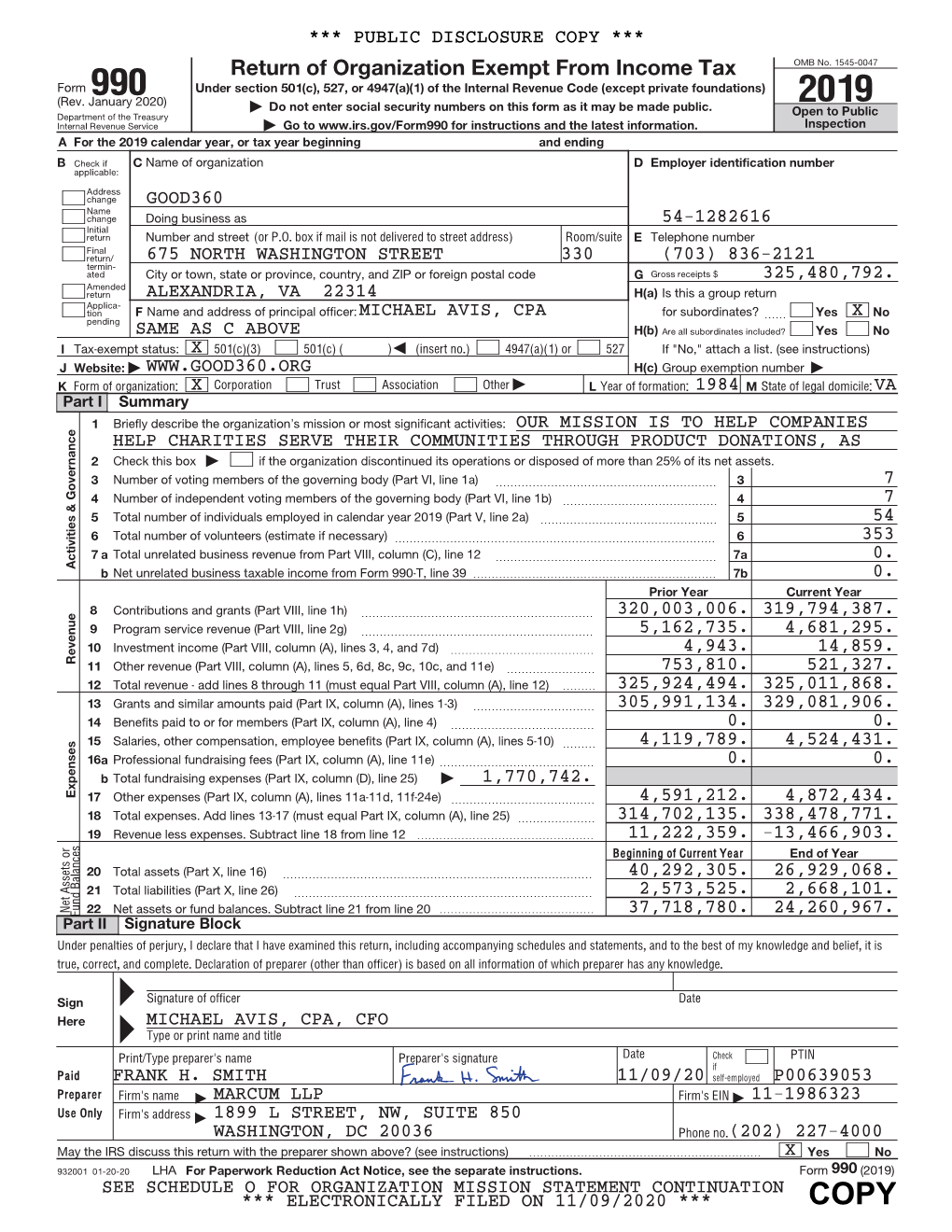 Good360 2019 FORM