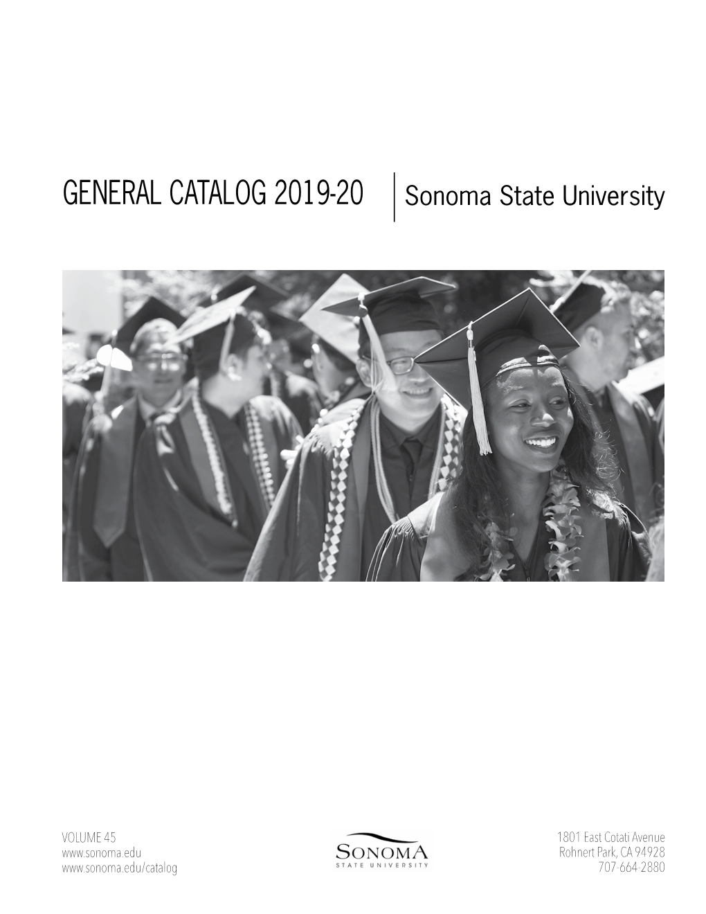 GENERAL CATALOG 2019-20 Sonoma State University