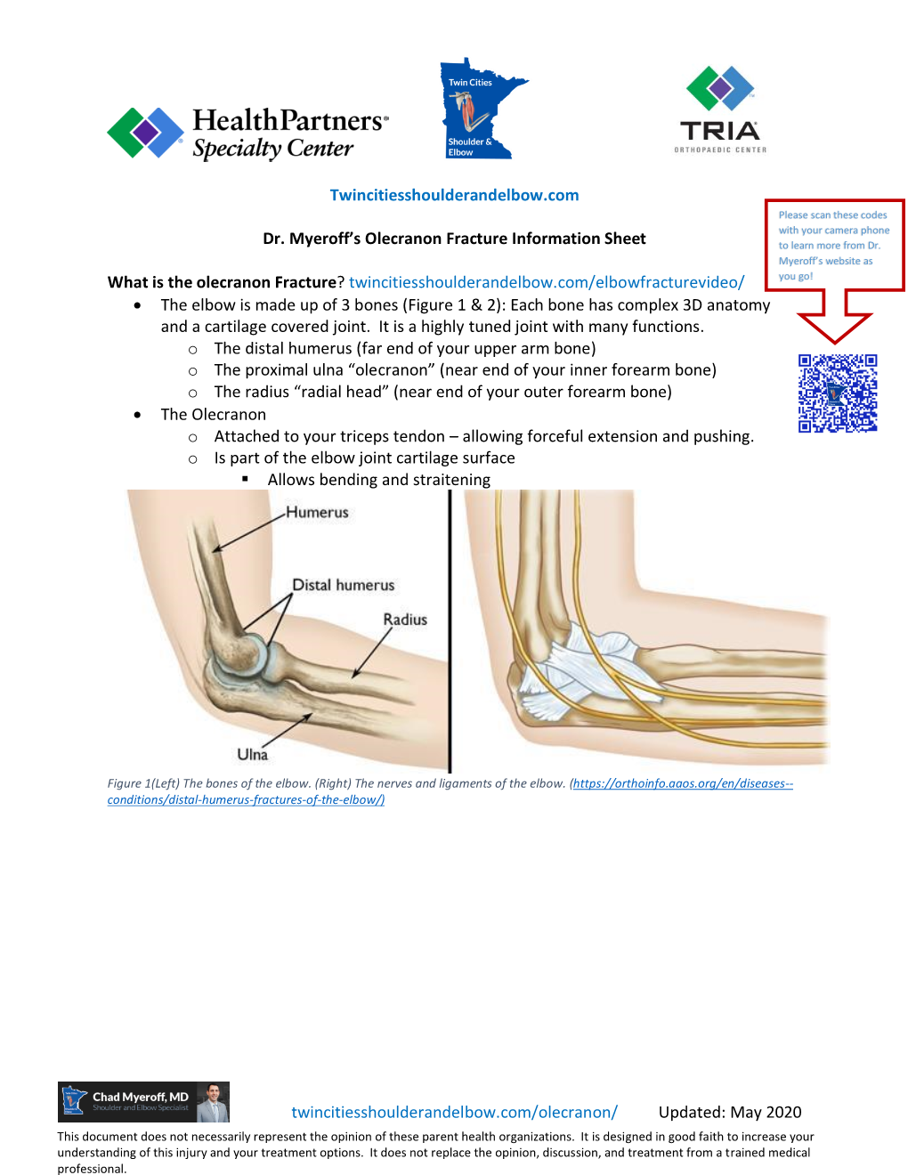 Olecranon Fractures Diagnosed? • the First Thing I Do Is Listen to Your Story