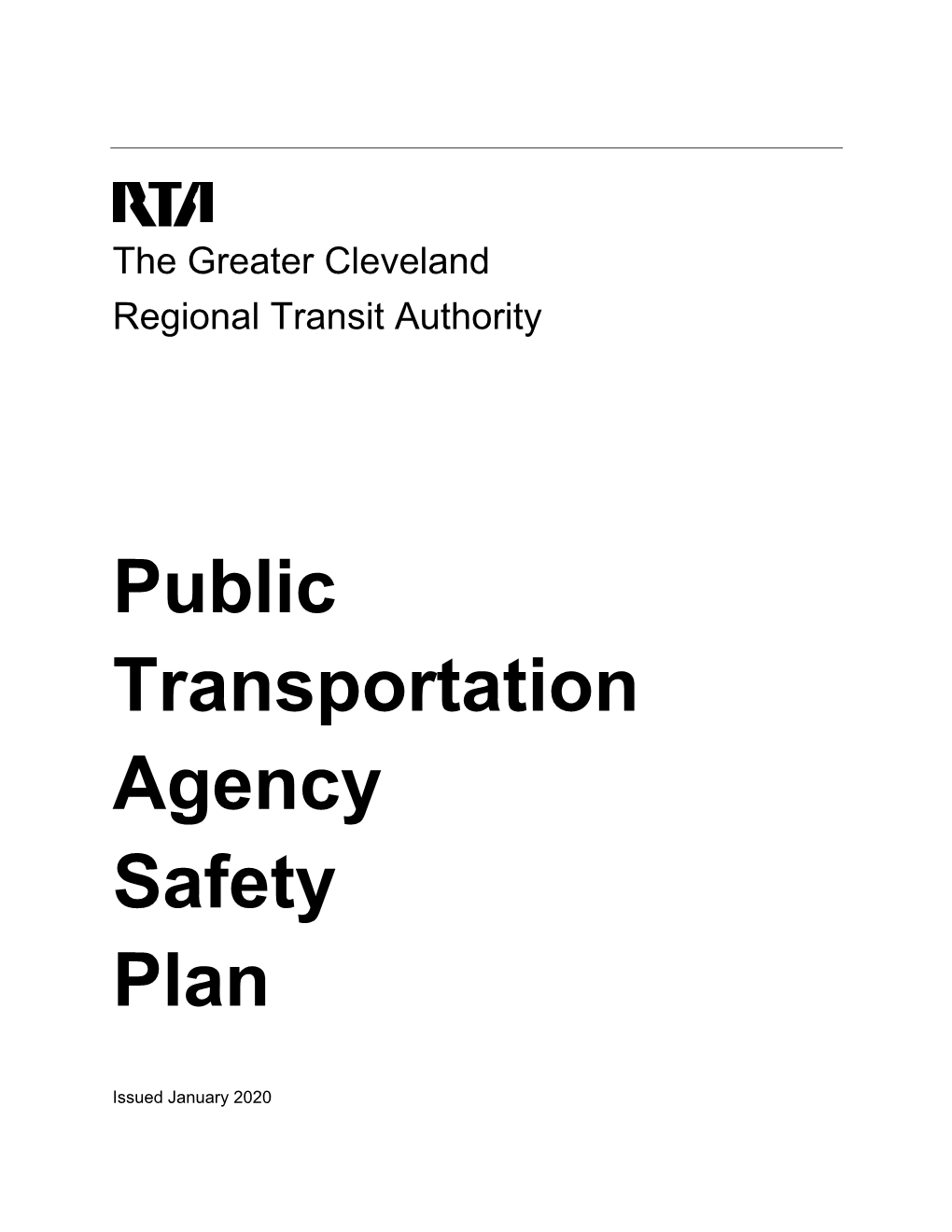 Public Transportation Agency Safety Plan
