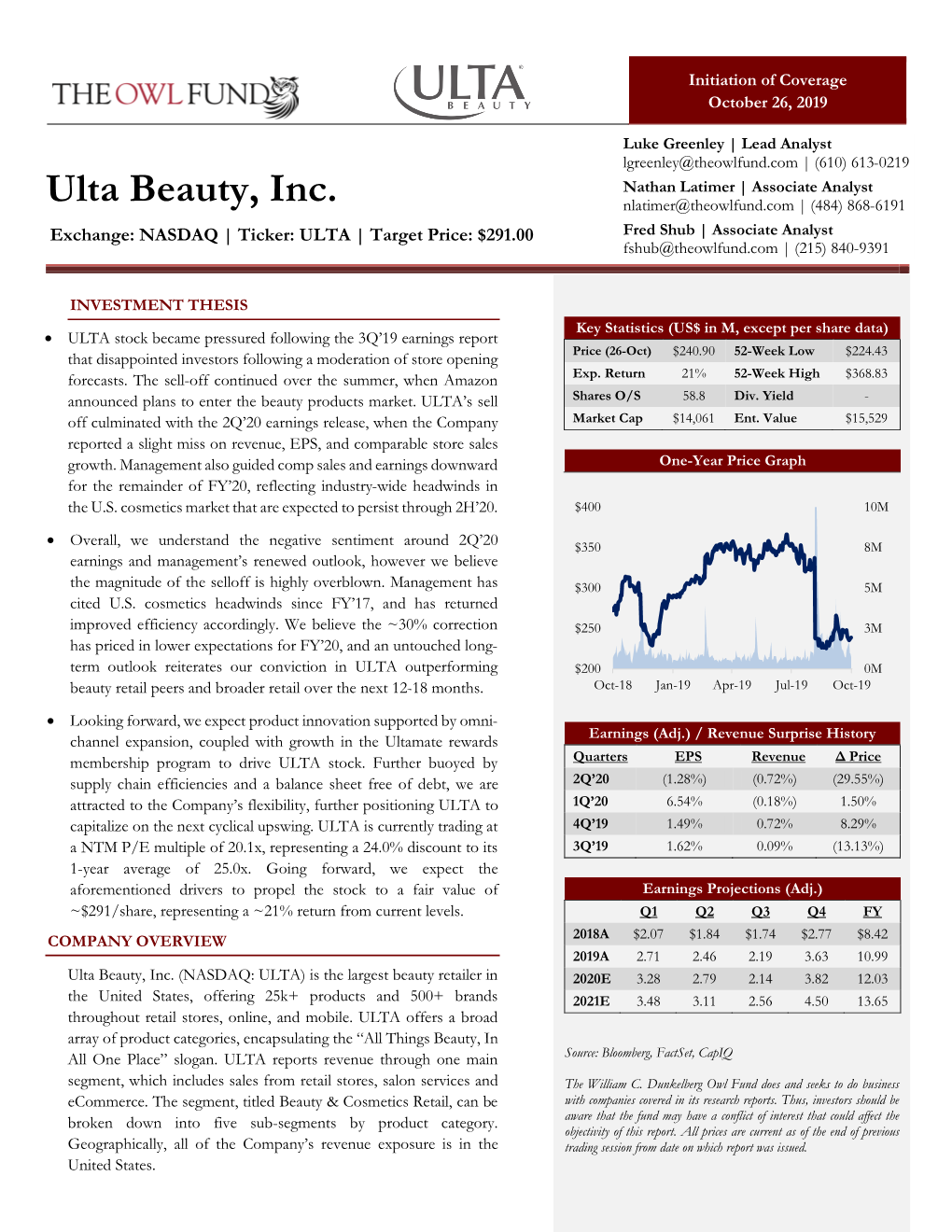 Ulta Beauty, Inc