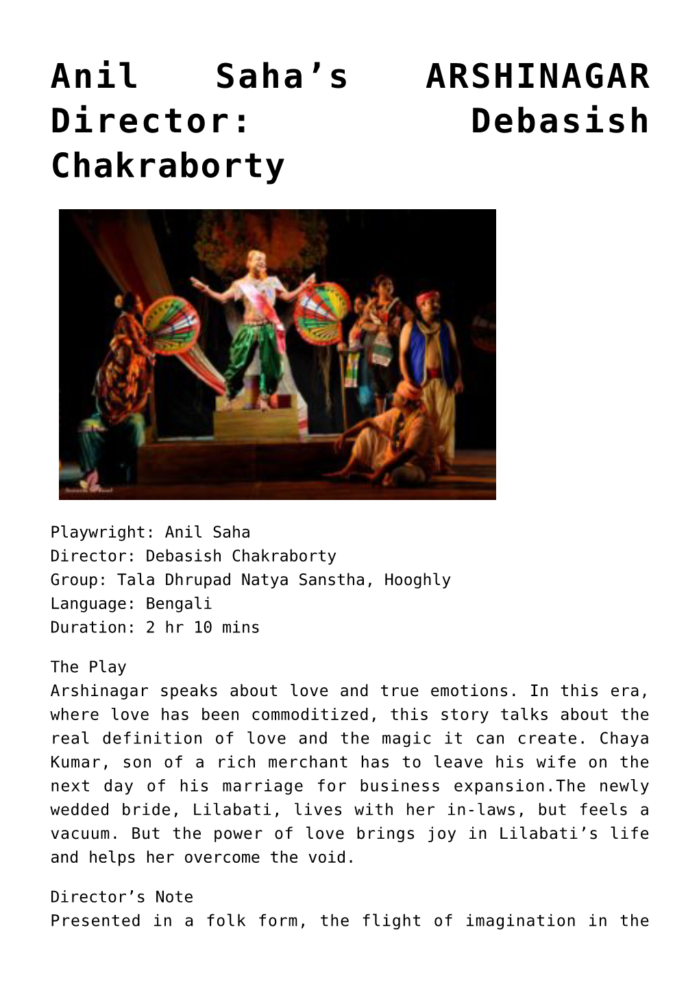 Debasish Chakraborty,Ota Shogo’