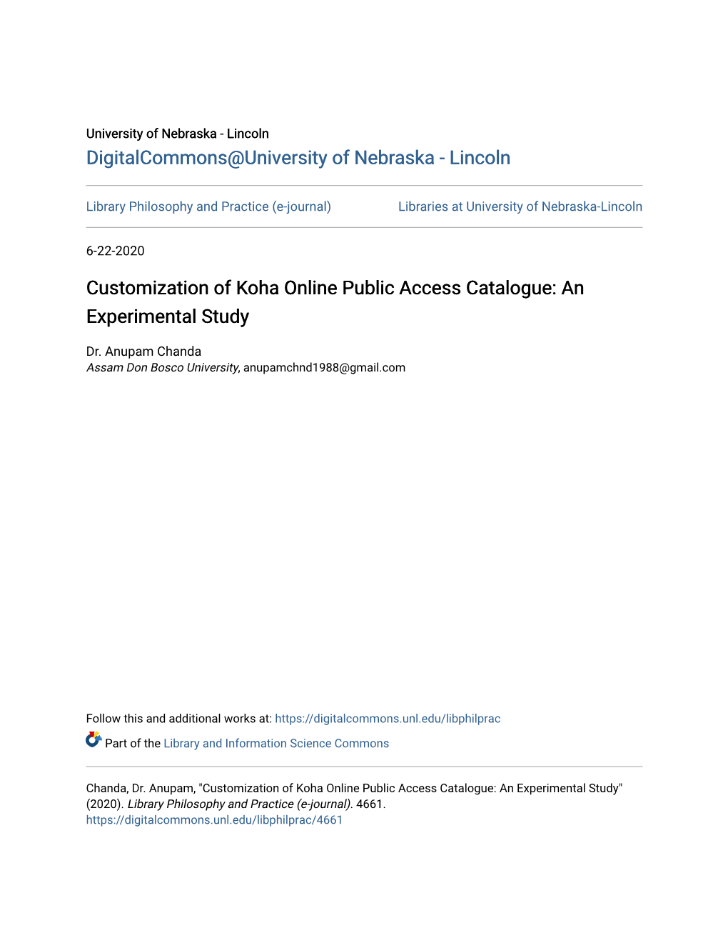 Customization of Koha Online Public Access Catalogue: an Experimental Study
