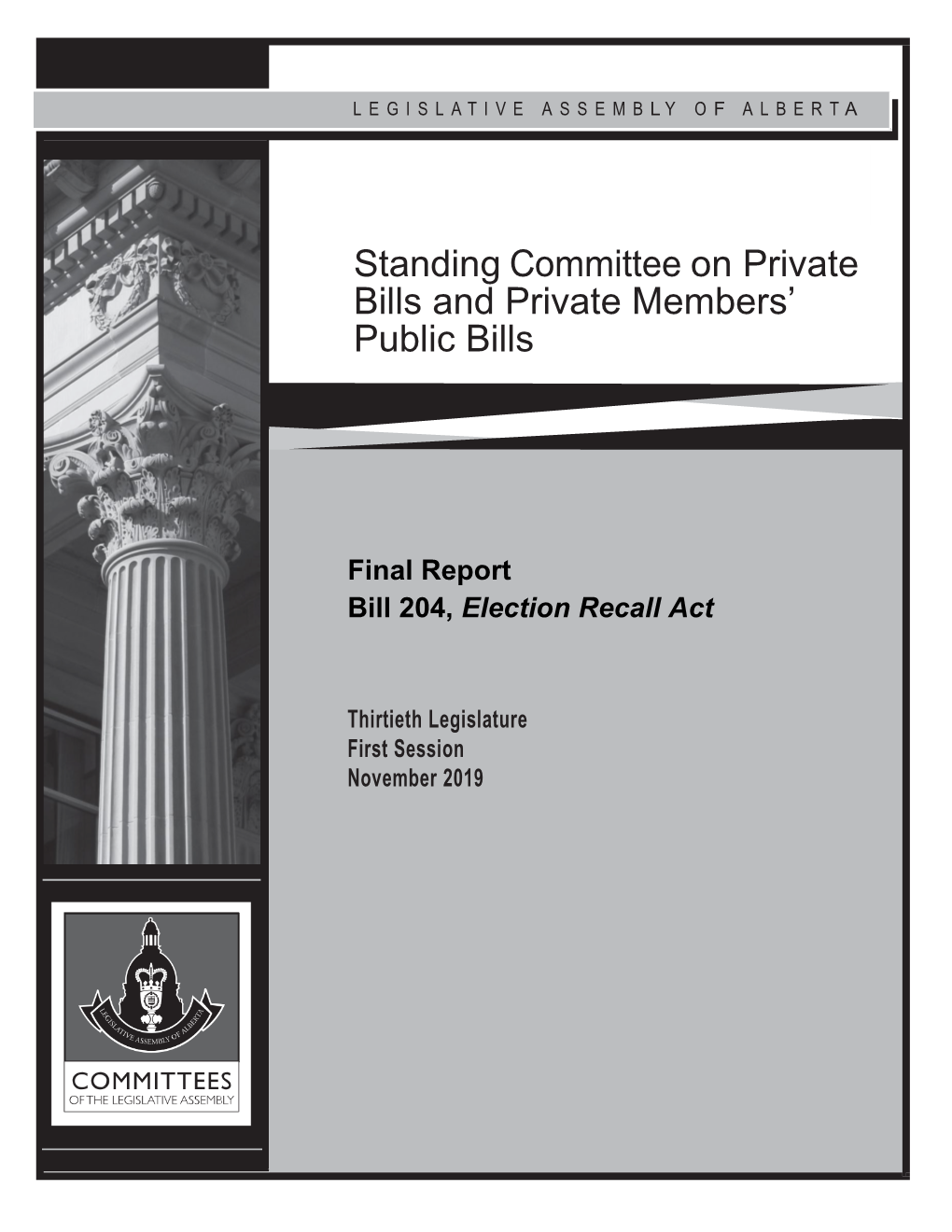 Standing Committee on Private Bills and Private Members' Public Bills