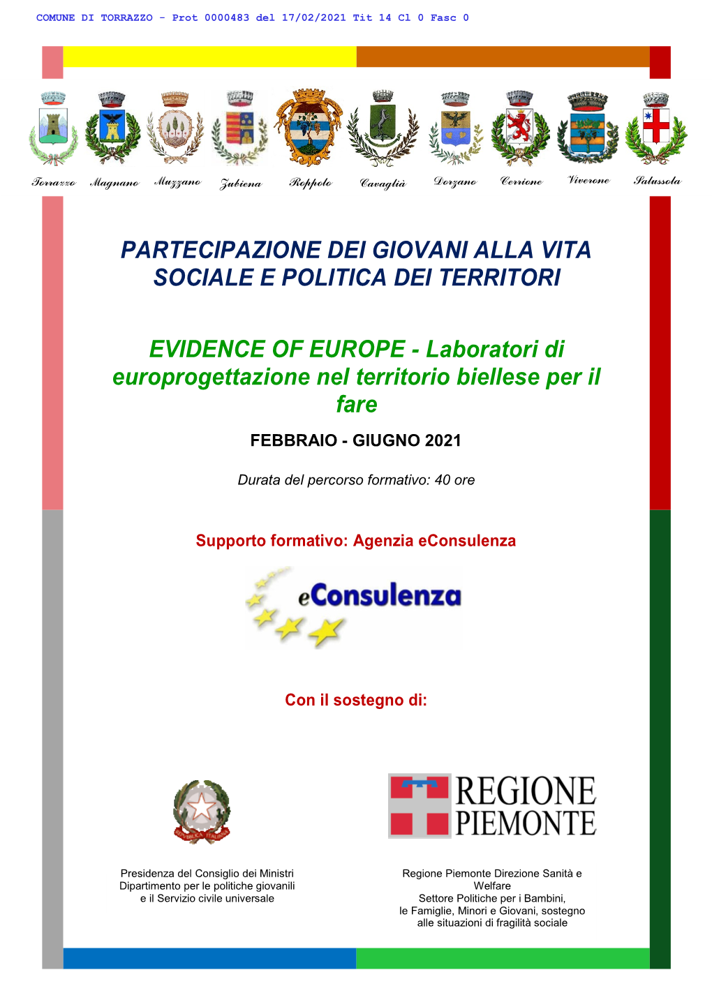 Partecipazione Dei Giovani Alla Vita Sociale E Politica Dei Territori