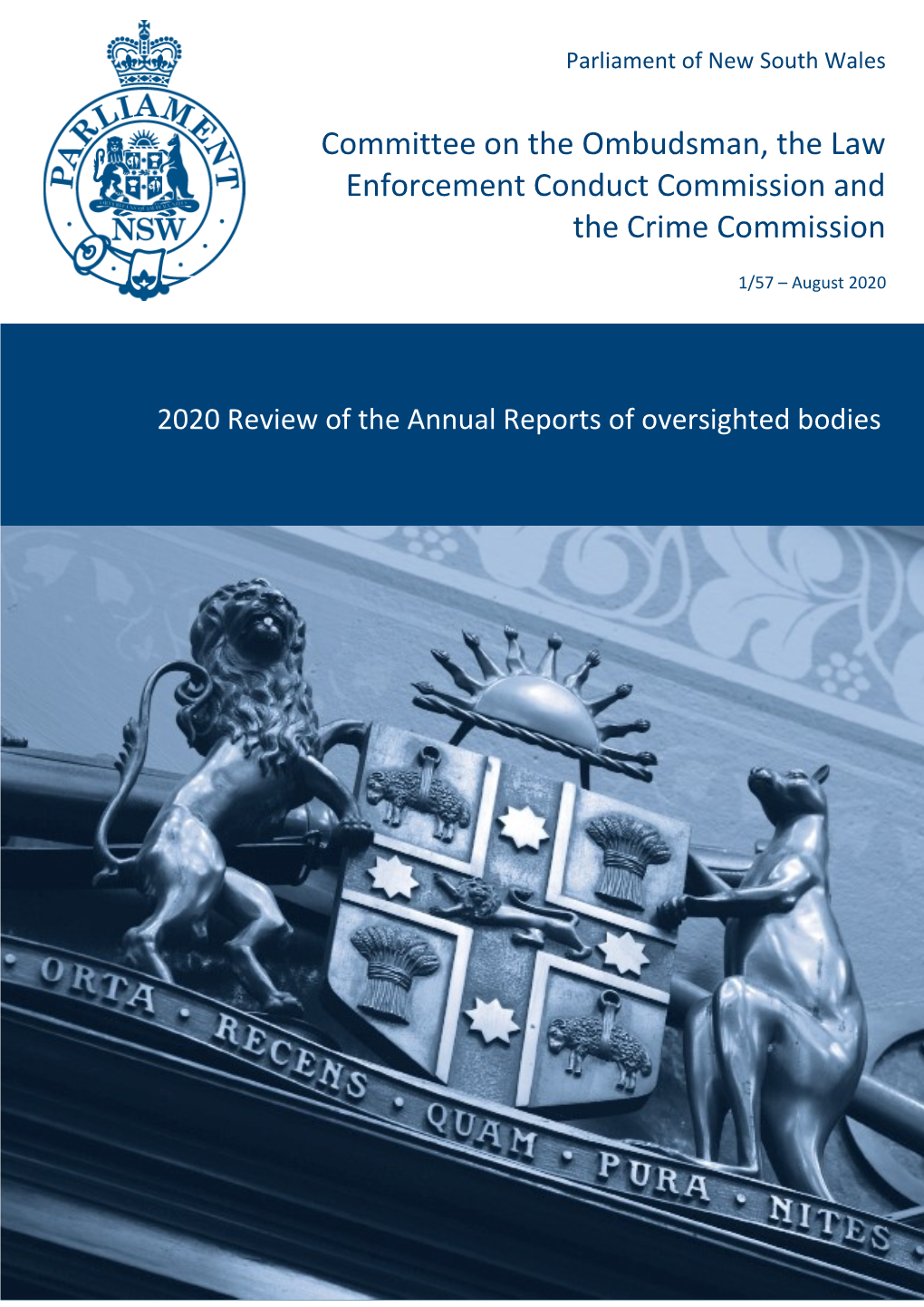 2020 Review of the Annual Reports of Oversight Bodies