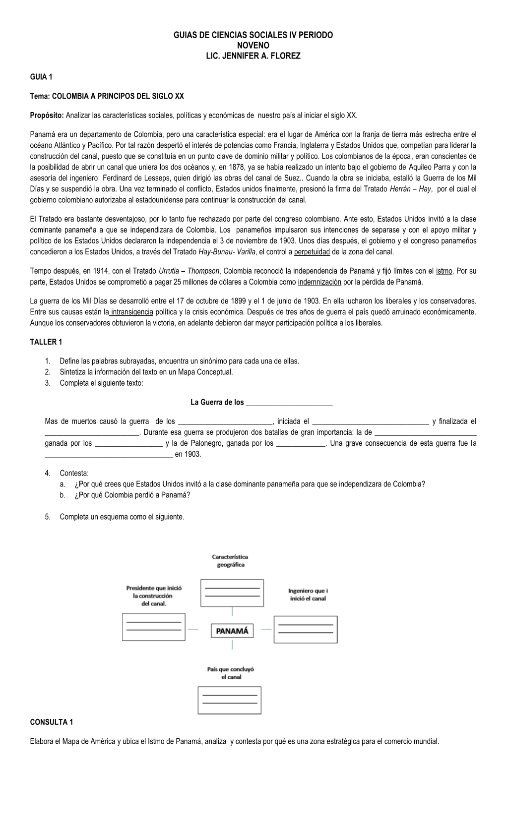 Guias De Ciencias Sociales Iv Periodo Noveno Lic